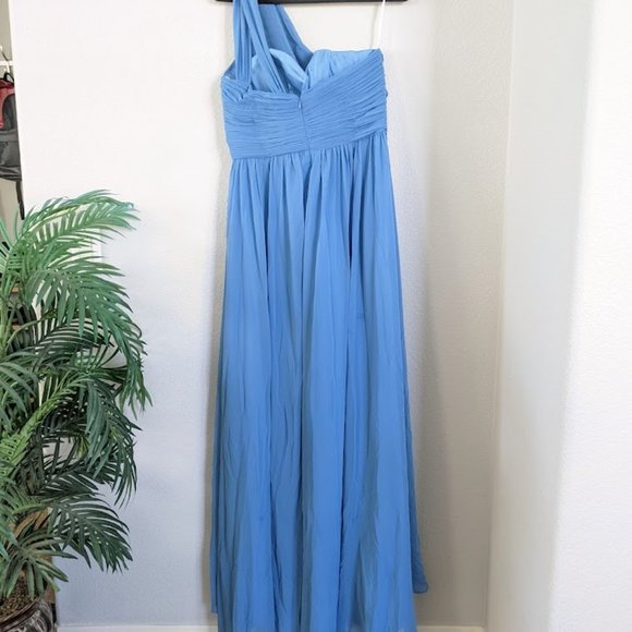 AW Grace Bridesmaid Prom Formal Special Occasion Wedding Guest Dress, 12, Blue - Picture 7 of 10